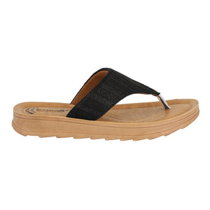 Aerowalk Women Slipper #DI82 - BLACK