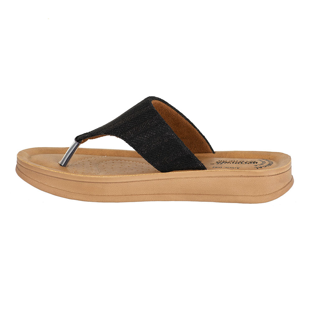 Aerowalk Women Slipper #DI82 - BLACK