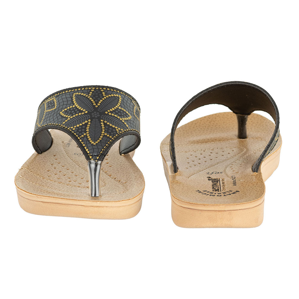 Aerowalk Women Slipper #MZT7 - GUN METAL