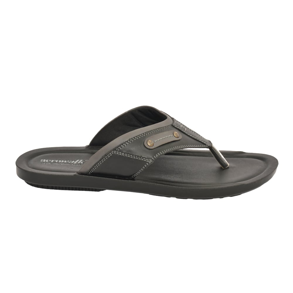 Aerowalk Men Slipper #NV35 - BLACK