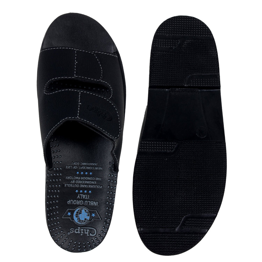 Chips Men Slipper #3114 - BLACK