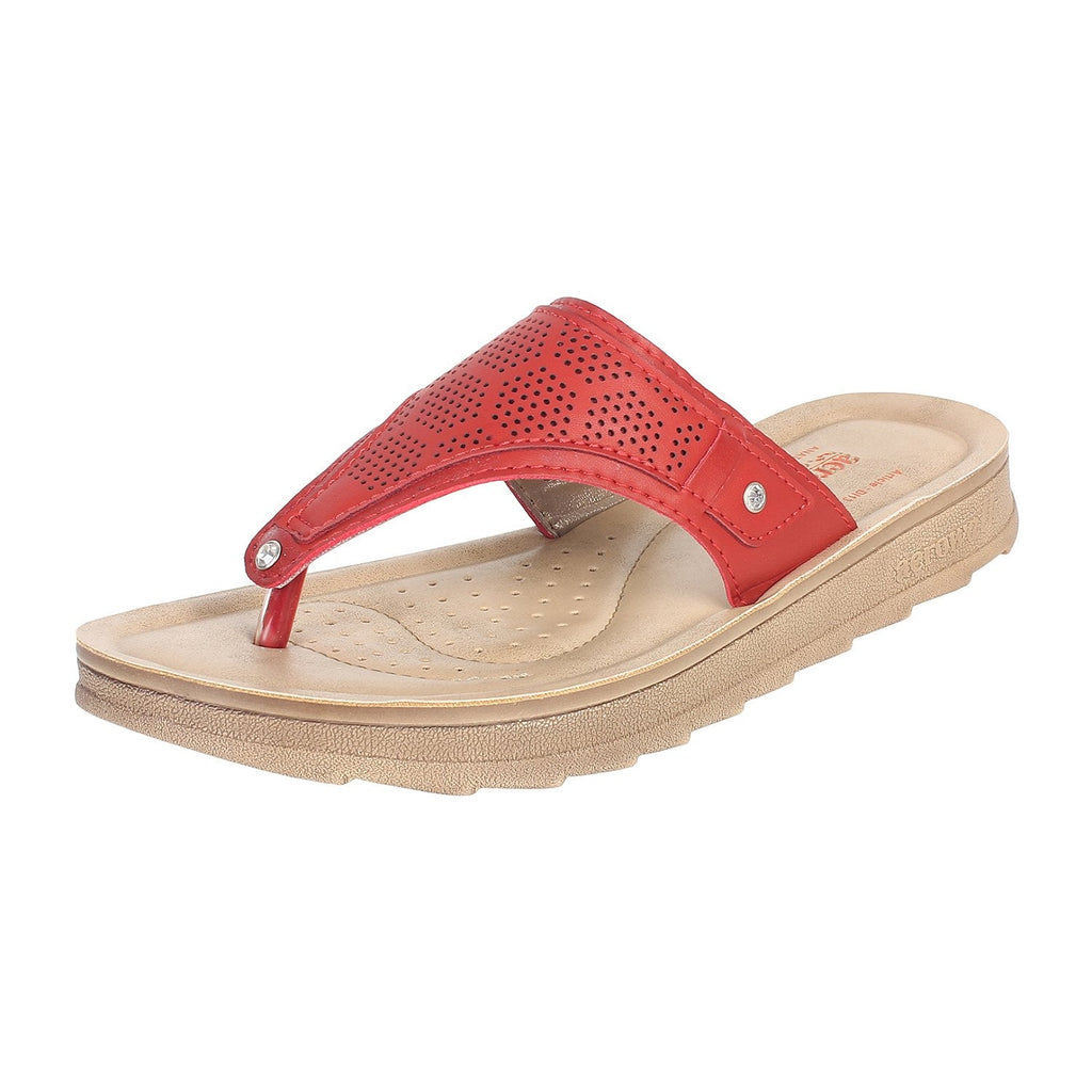 Aerowalk Women Slipper #DI13 - RED