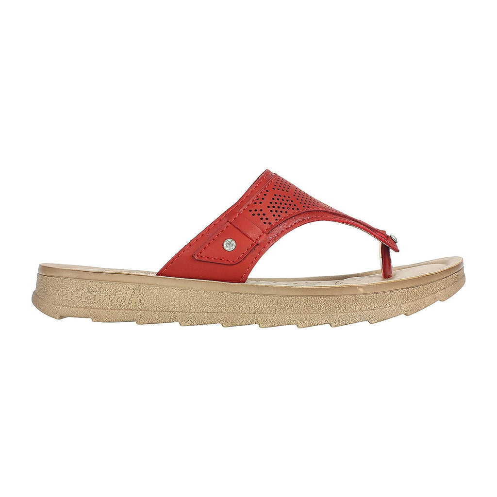 Aerowalk Women Slipper #DI13 - RED