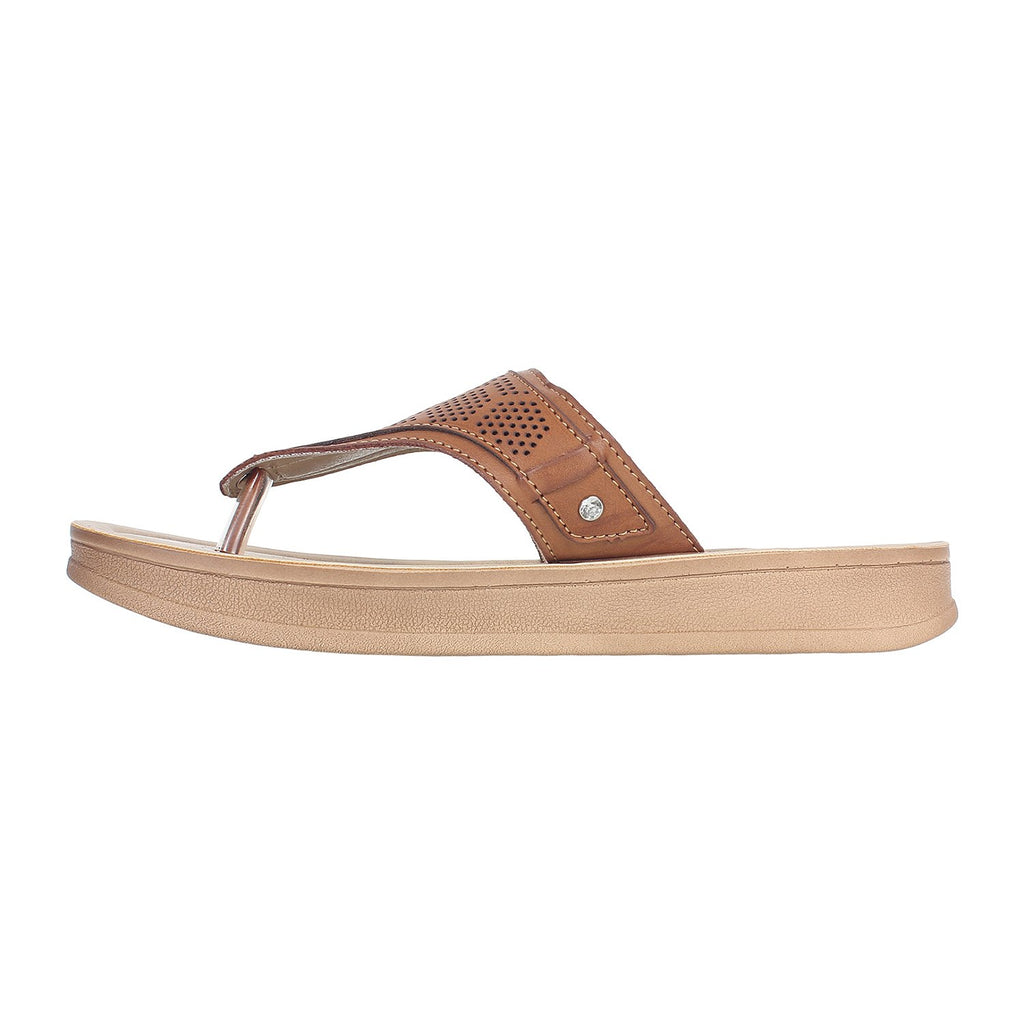 Aerowalk Women Slipper #DI13 - TAN