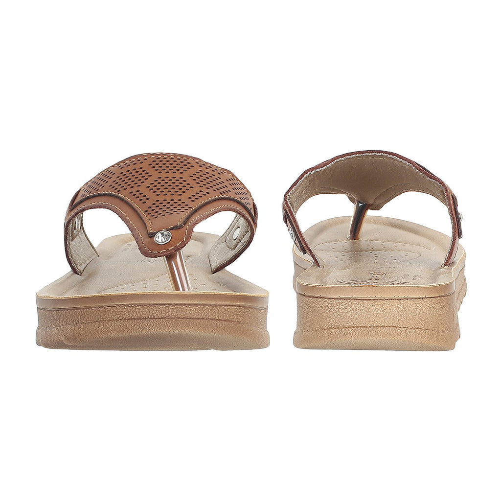 Aerowalk Women Slipper #DI13 - TAN