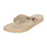 Aerowalk Women Slipper #DI14 - GOLD