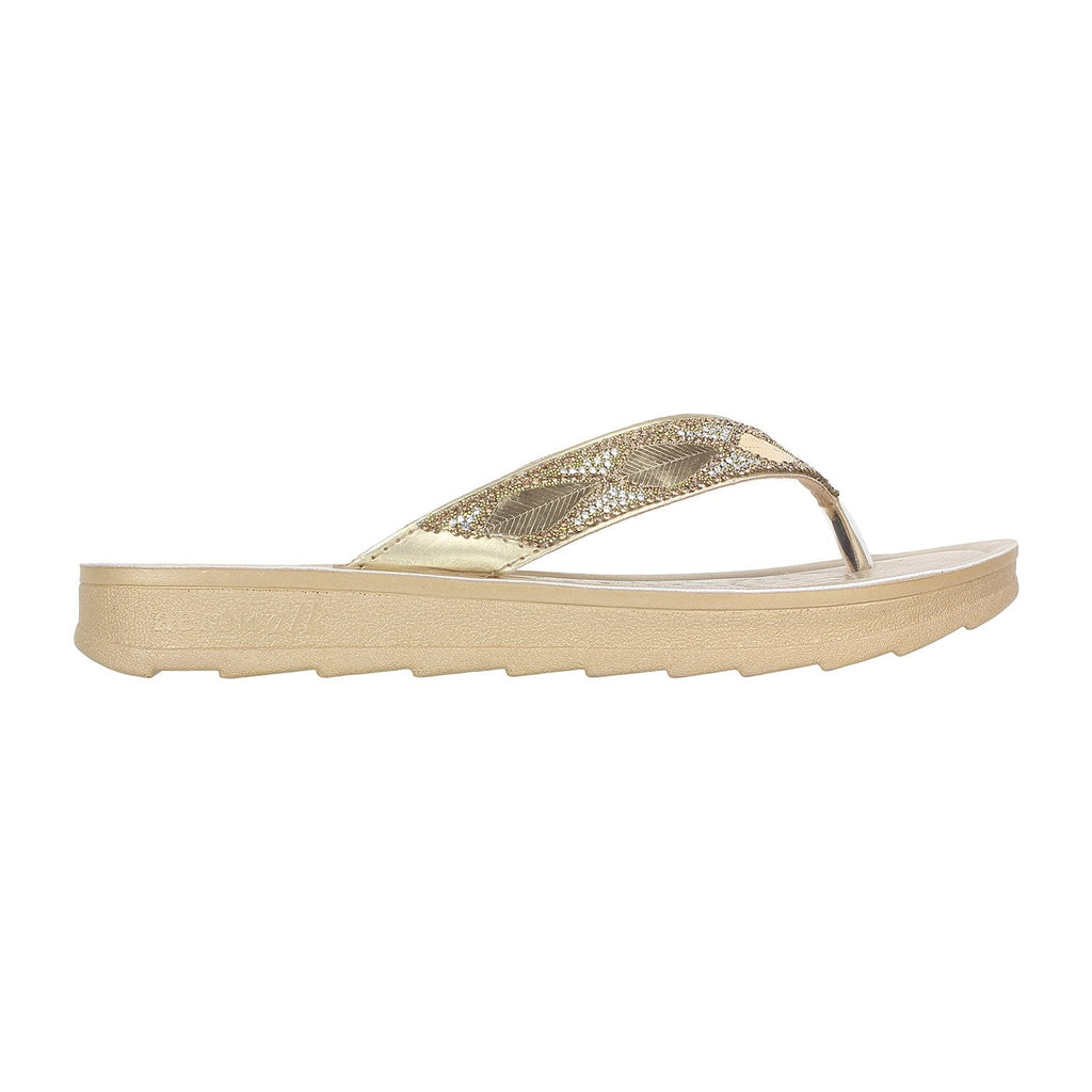 Aerowalk Women Slipper #DI14 - GOLD