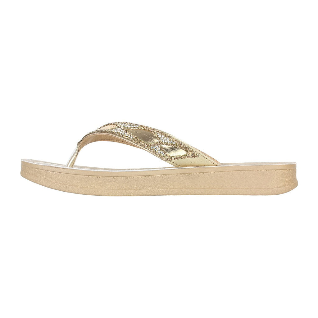 Aerowalk Women Slipper #DI14 - GOLD