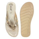 Aerowalk Women Slipper #DI14 - GOLD