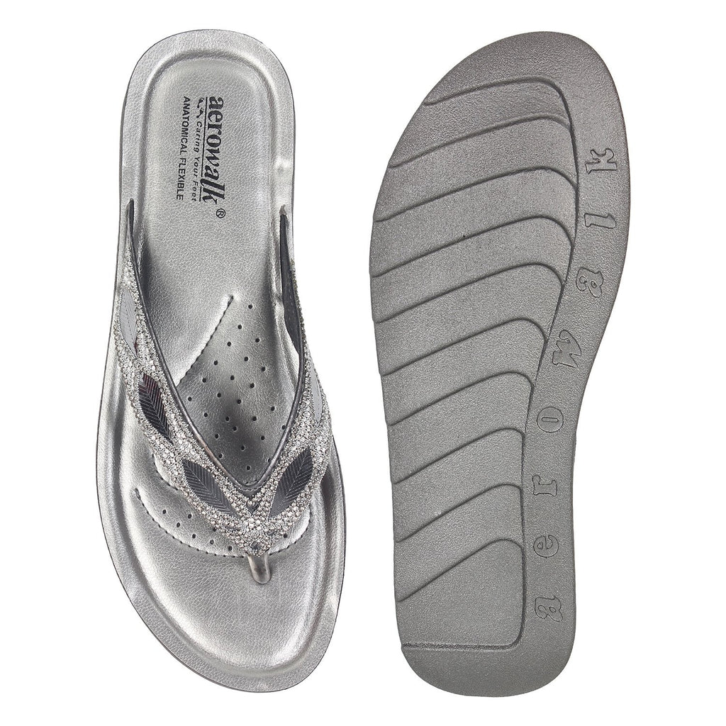 Aerowalk Women Slipper #DI14 - GREY