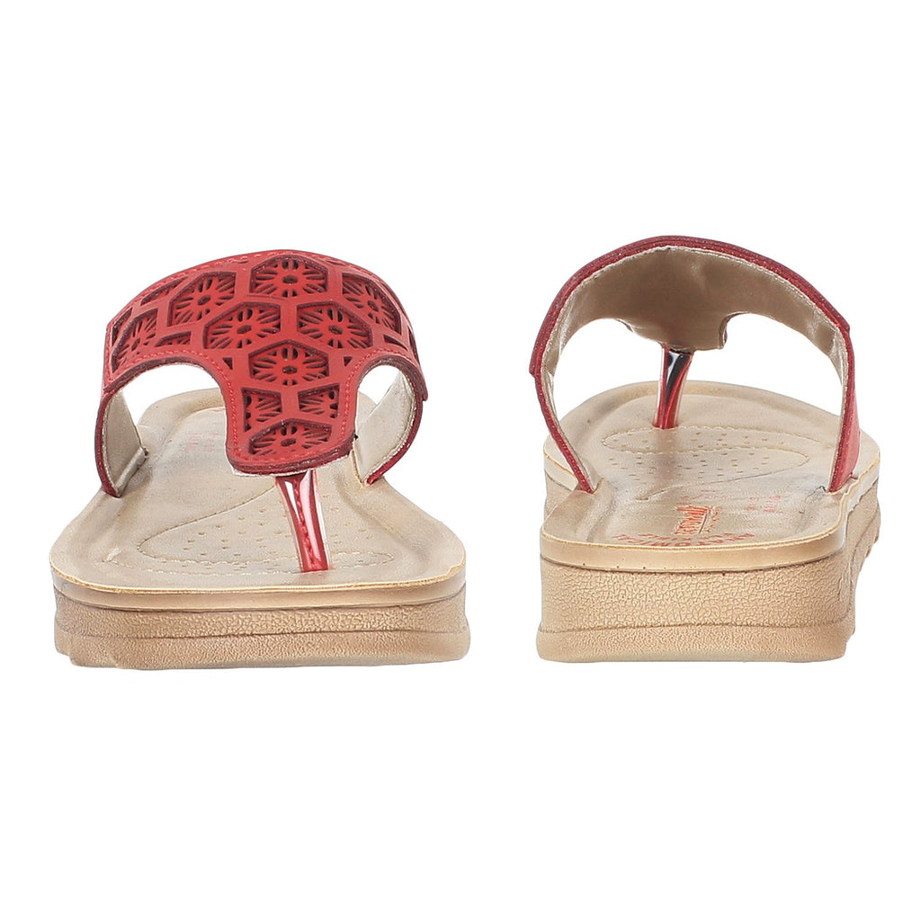 Aerowalk Women Slipper #DI27 - RED