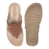 Aerowalk Women Slipper #FFC1 - TAN