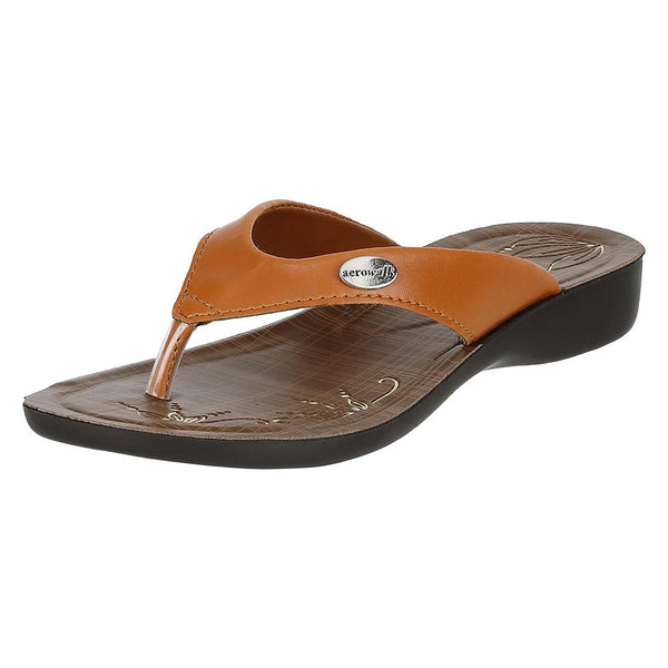 Aerowalk Women Slipper GE15 TAN The Condor Trendz Store