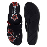 Inblu Women Slipper #91J3 - BLACK & RED