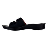 Aerowalk Women Slipper #0423 - BLACK & RED
