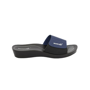 Aerowalk Women Slippers #0440 - BLUE & BLACK