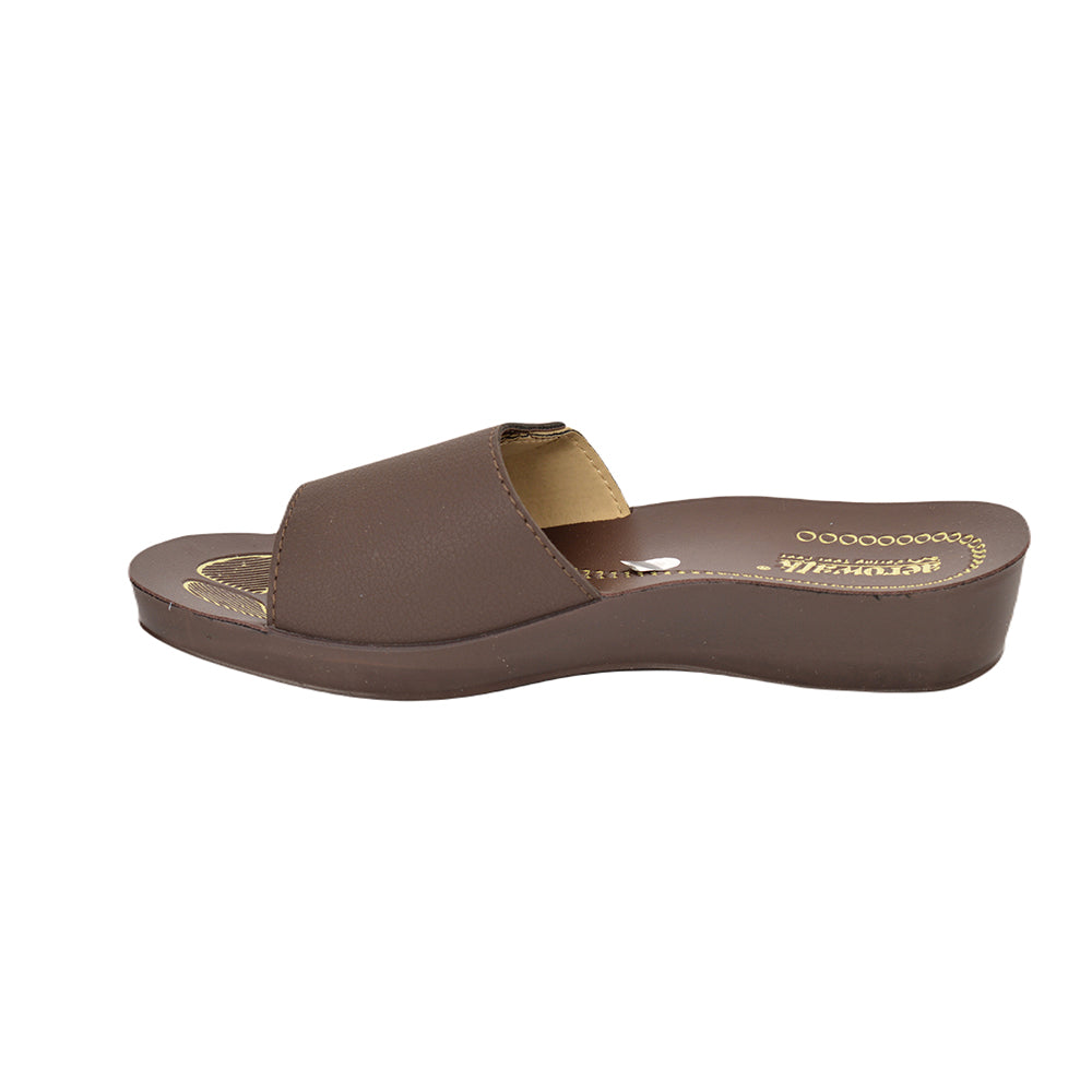 Aerowalk Women Slippers #0440 - BROWN & BEIGE