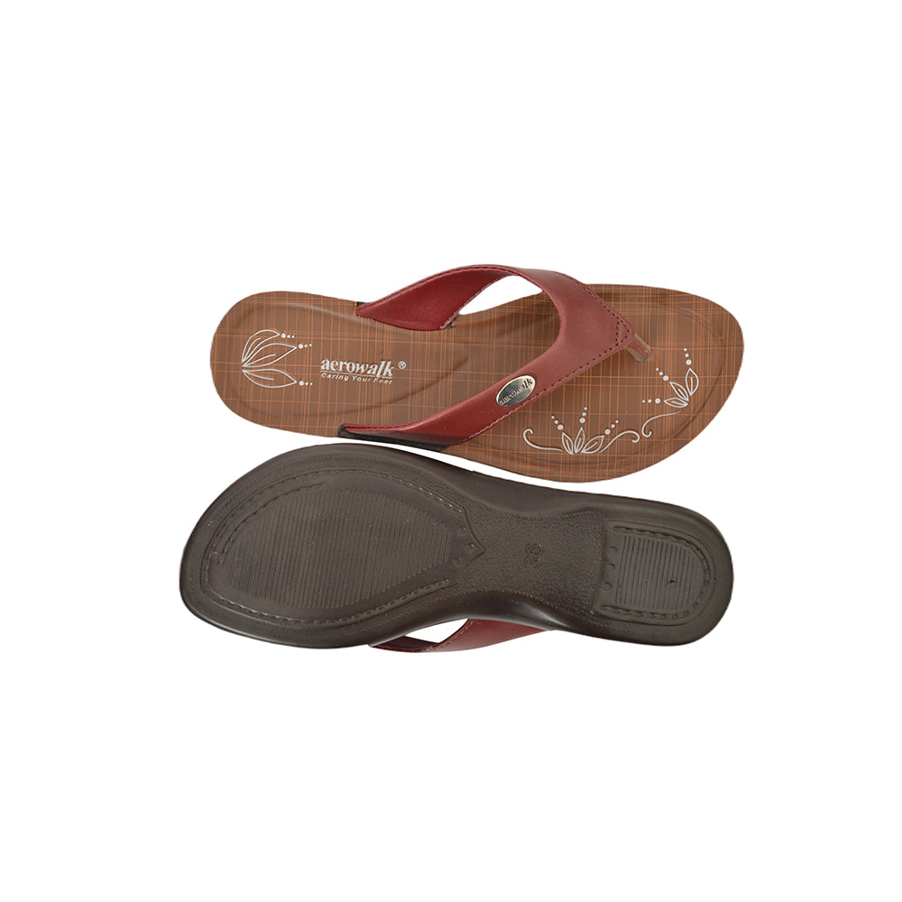 Aerowalk Women Slipper #GE15 - MAROON