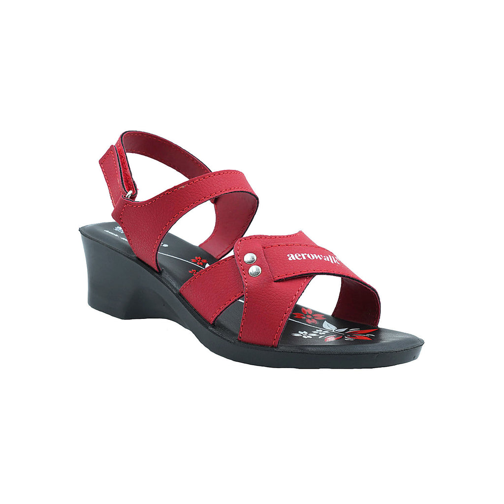 Aerowalk Women Sandals #0566 - RED