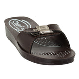 Chips Women Brown Slide Design Sandal (0720_BROWN)