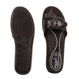 Chips Women Brown Slide Design Sandal (0720_BROWN)