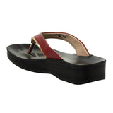 Aerowalk Women Maroon Thong Flat Sandal (0827_MAROON)