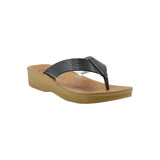 Aerowalk Women Slipper #08AP - BLACK