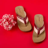Inblu Women Maroon and Pink Flip-Flop (08BF_MAROON+PINK)