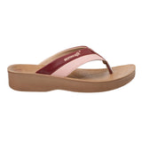 Inblu Women Maroon and Pink Flip-Flop (08BF_MAROON+PINK)