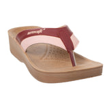 Inblu Women Maroon and Pink Flip-Flop (08BF_MAROON+PINK)