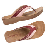 Inblu Women Maroon and Pink Flip-Flop (08BF_MAROON+PINK)