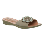 Aerowalk Women Green Mule Flat Sandal (1120_O.GREEN)