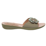 Aerowalk Women Green Mule Flat Sandal (1120_O.GREEN)