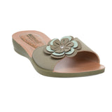 Aerowalk Women Green Mule Flat Sandal (1120_O.GREEN)