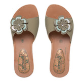 Aerowalk Women Green Mule Flat Sandal (1120_O.GREEN)