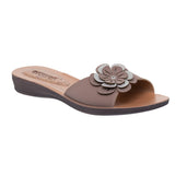 Aerowalk Women Smoke Mule Flat Sandal (1120_SMOKE)