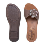 Aerowalk Women Smoke Mule Flat Sandal (1120_SMOKE)