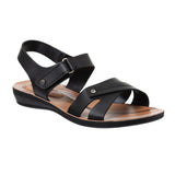 Aerowalk Women Black Flat Sandal (11D2_BLACK)