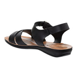Aerowalk Women Black Flat Sandal (11D2_BLACK)