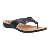 Aerowalk Women Blue T-Strap Flat Sandal (11D3_S.BLUE)
