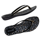 Aerowalk Women Black Printed Slipper (11E3_BLACK)