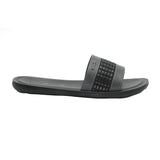 Aerowalk Men Black Slide Design Sandal with Slip-on Closure (6344_BLACK)