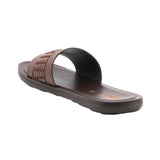 Aerowalk Men Brown Slide Design Sandal with Slip-on Closure (6344_BROWN)
