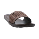 Aerowalk Men Brown Slide Design Sandal with Slip-on Closure (6344_BROWN)