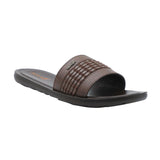 Aerowalk Men Brown Slide Design Sandal with Slip-on Closure (6344_BROWN)