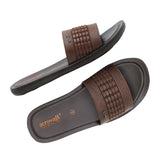 Aerowalk Men Brown Slide Design Sandal with Slip-on Closure (6344_BROWN)