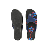 Inblu Women Slipper #91J3 - BLUE & RED