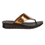 Aerowalk Women Copper Thong Style Flat Sandal with Glossy Upper (9226_COPPER)