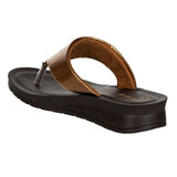Aerowalk Women Copper Thong Style Flat Sandal with Glossy Upper (9226_COPPER)