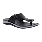 Inblu Men Black T-Shape Sandal with Buckle Styling (9736_BLACK)